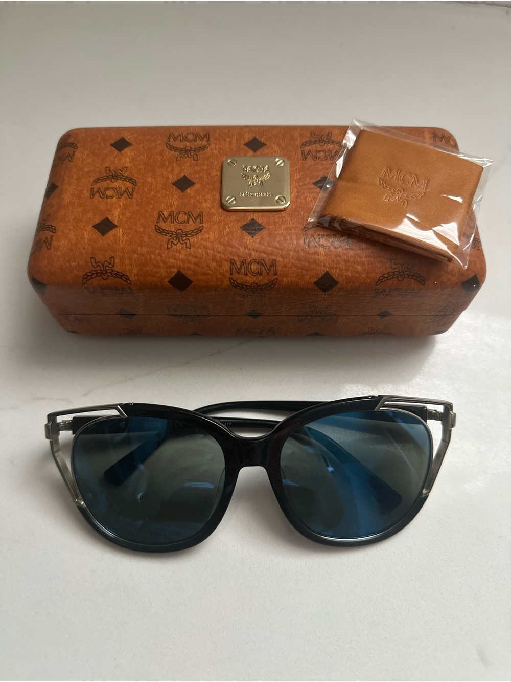 Authentic MCM Women’s Black Cat-Eye Sunglasses